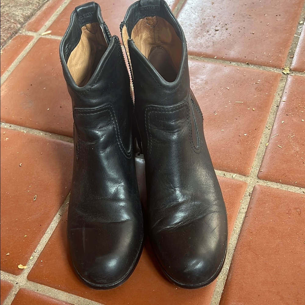 Frye black ankle boots